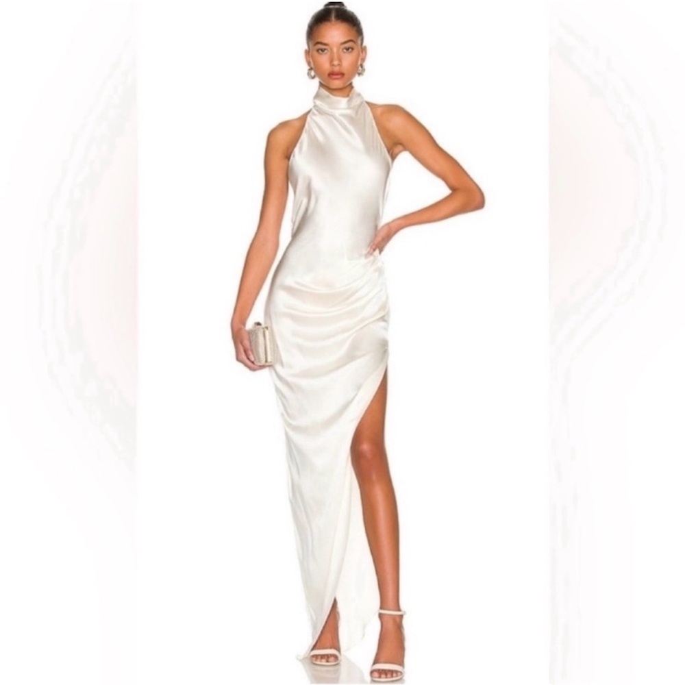 Amanda Uprichard Samba Gown Ivory Silk